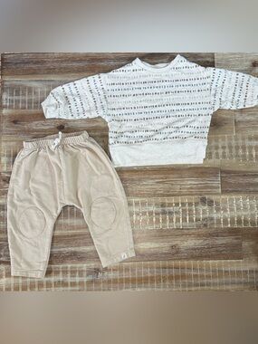 Easy Peasy Toddler Baby Pullover Sweatshirt And Jogger Pants Toddler Size 12M